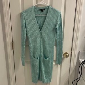 Ralph Lauren Silk Button Down Cardigan
